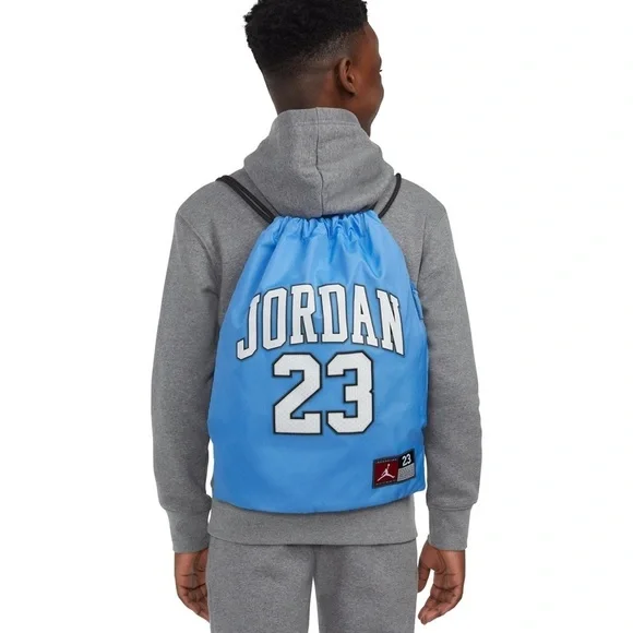 Nike Boys' Air Jordan #23 Tar Heels Jersey Gym Sack Bag University Blue - Picture 2 of 7